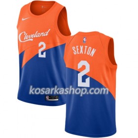 Dres Cleveland Cavaliers Collin Sexton 2 Nike 2018-19 City Edition Plava Swingman